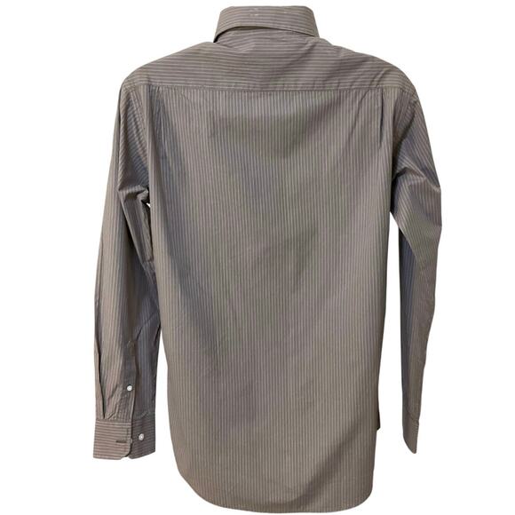 Steve & Barry’s Button Down Bundle Size M Classic Striped Brown Aqua Casual - Picture 12 of 16